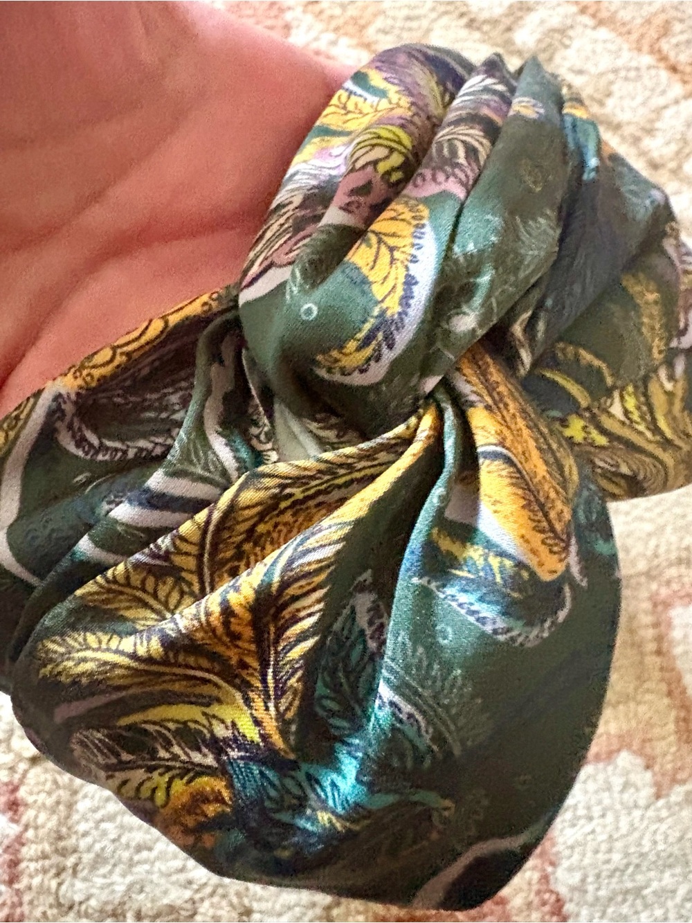 Free People sateen turban twist headband